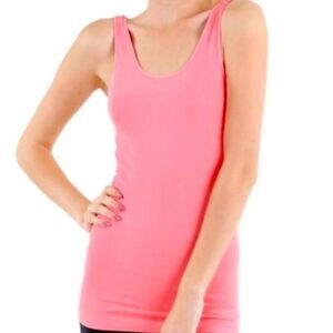Nikibiki Strawberry Pink Tank-Top: Size S/M NWT. NKT1184